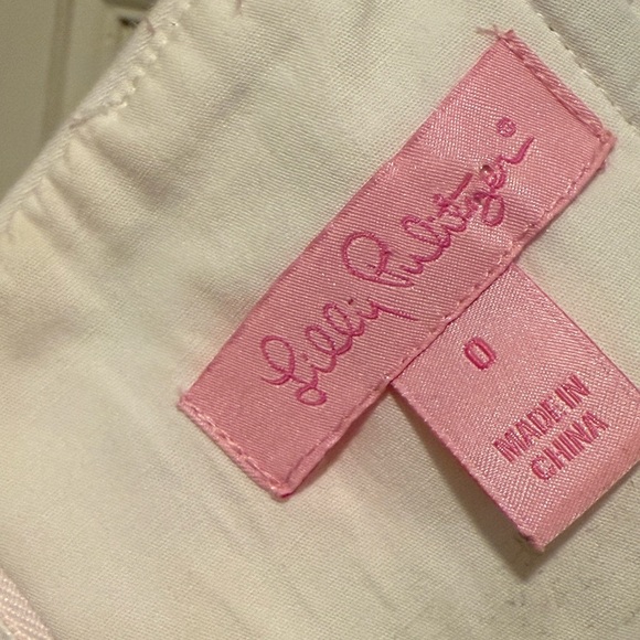 Lilly Pulitzer EUC Size 0 Pretty Yellow Pink Green Strapless Mini Sundress (616) - Picture 11 of 13